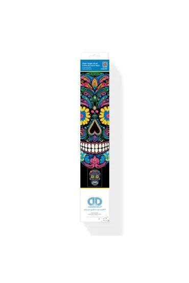 Diamond Dotz Haft diamentowy - Adults Flocked Neon Sugar Skull 35.5x45.7cm