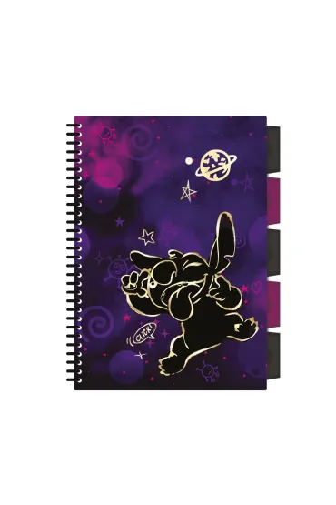 Patio Ko�obrulion B5 Disney Gold  Stitch project book 100 kartek wz�r 2