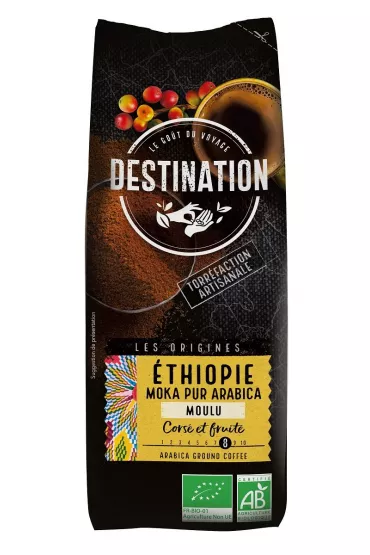 Destination Kawa mielona arabica 100 % Etiopia fair for life 250 g Bio