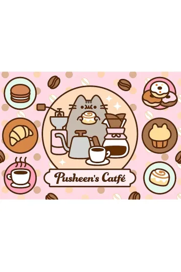 Puzzle 500 el. Pusheen w kawiarni Trefl