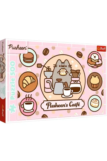 Puzzle 500 el. Pusheen w kawiarni Trefl