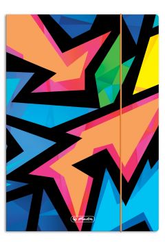 Herlitz Teczka A4 rysunkowa z gumk Neon Art