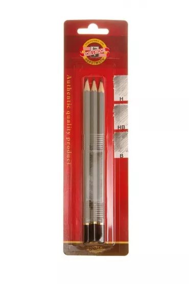 Koh-I-Noor O��wek grafitowy 1860/3 H, HB, B 3 szt.