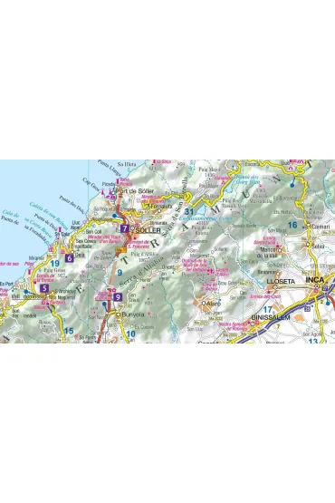 Majorka, Minorka, Ibiza. Laminowana mapa i przewodnik 2w1 - Anna Marchlik