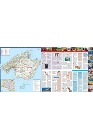Majorka, Minorka, Ibiza. Laminowana mapa i przewodnik 2w1 - Anna Marchlik