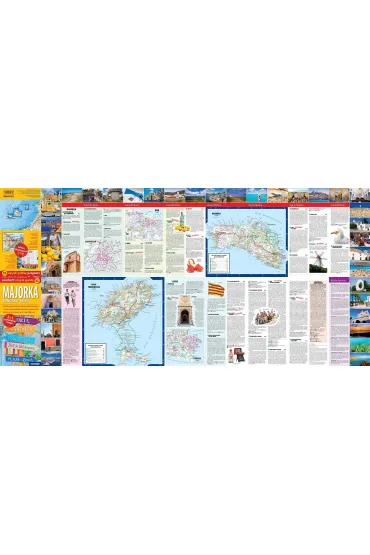 Majorka, Minorka, Ibiza. Laminowana mapa i przewodnik 2w1 - Anna Marchlik