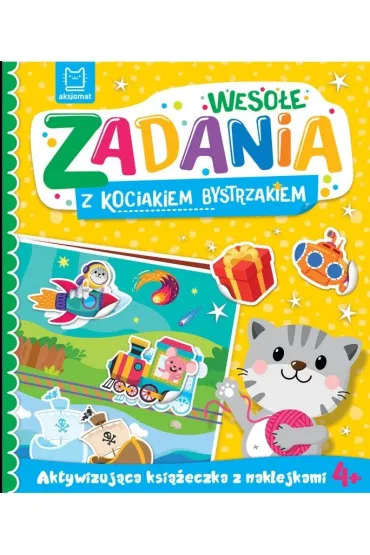 Weso�e zadania z kociakiem bystrzakiem. Aktywizuj�ca ksi��eczka z naklejkami 4 - Katarzyna  �anocha