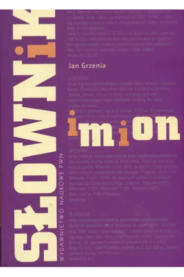 S�ownik imion - Jan Grzenia