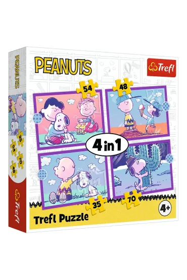 Puzzle 4w1 Peanuts Snoopy TREFL