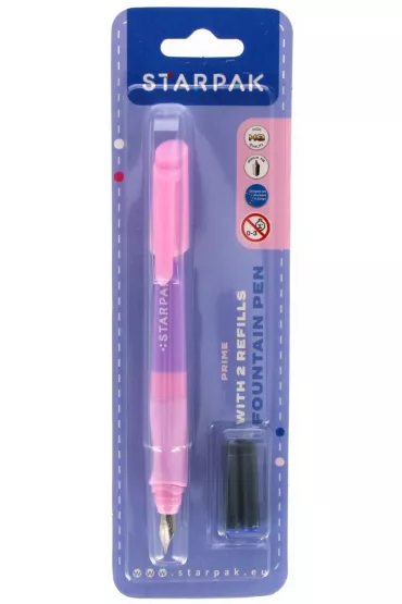 Pi�ro wieczne z 2nabojami  Prime r�/fiolet STARPAK 537024