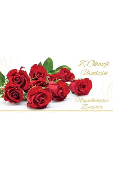 Stamp Karnet Flowers Urodziny wz�r nr 5