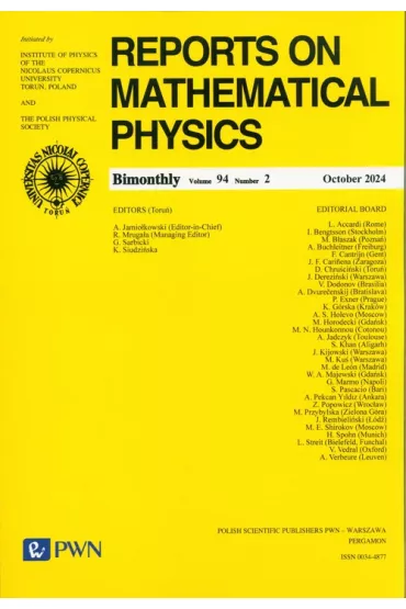 Reports on Mathematical Physics 94/2 2024