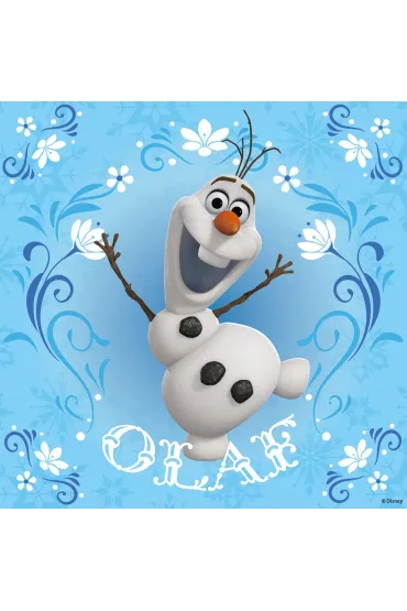 Puzzle 3x49 el. Elsa, Anna i Olaf Kraina Lodu Ravensburger