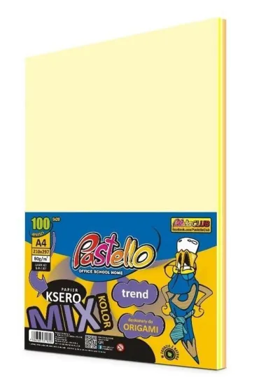 Alfa Pastello Papier ksero A4 ��tych 80g 100 kartek