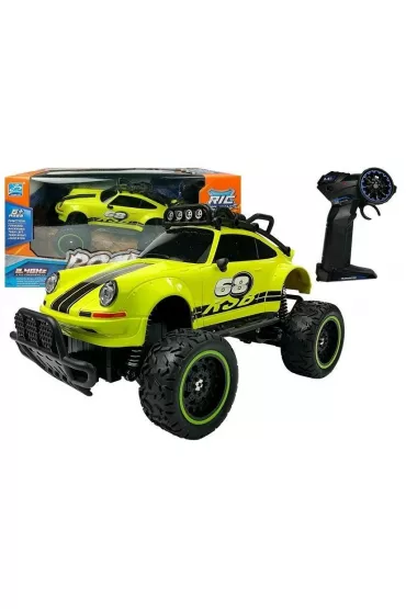 Auto R/C Beetle zielone 6.5km/h LeanToys