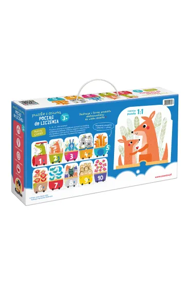 Puzzle z dziurk� 30 el. Poci�g do liczenia Bright Junior Media