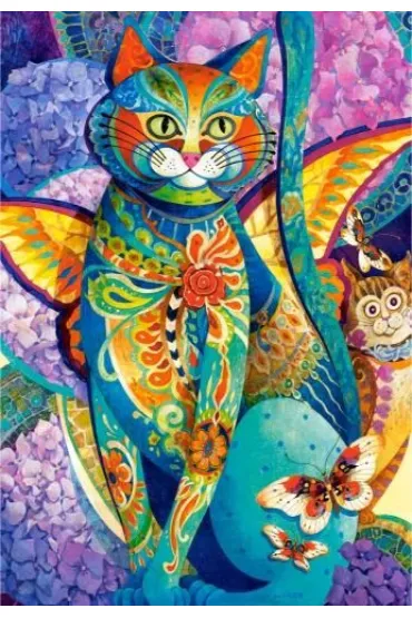 Puzzle 1500 el. Kocia fiesta Castorland