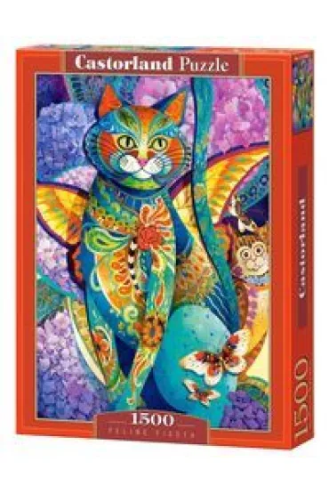 Puzzle 1500 el. Kocia fiesta Castorland