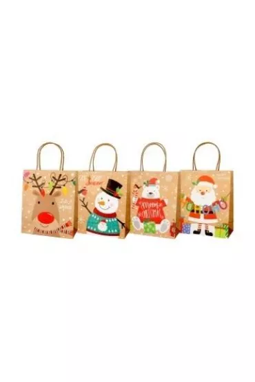 incood. Torba prezentowa 32x42x11cm papier white craft mix