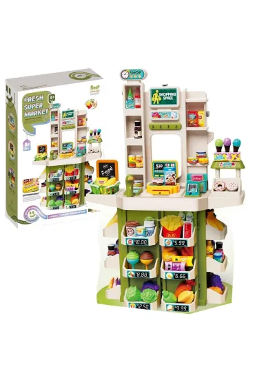 Supermarket dla dzieci z kas� i akcesoriami 67el GK-Trade
