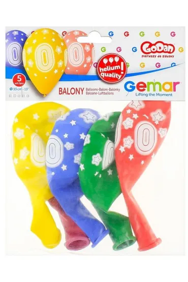 Godan Balony Premium Hel z nadr. 0, 13" op. 5szt.