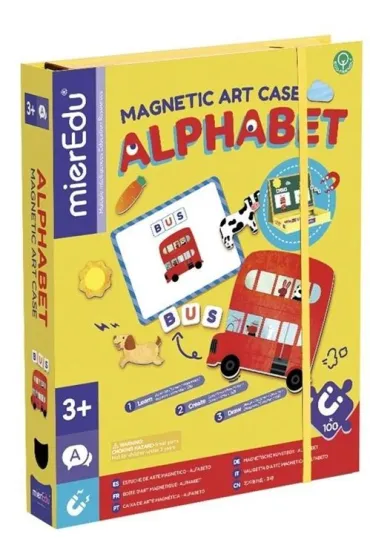 Puzzle magnetyczne Art Case Alfabet mierEdu