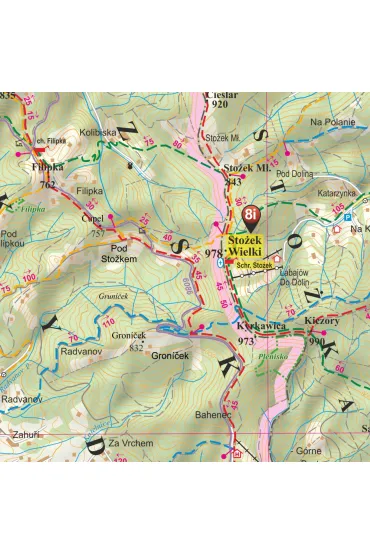 Mapa turystyczna Beskid �l�ski 1:50 000