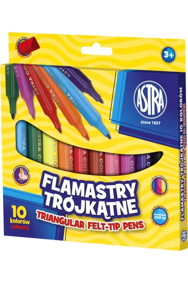 Astra Flamastry tr�jk�tne jumbo 10 szt.