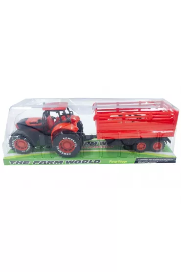 Traktor z przyczep� i zwierz�tkiem Trifox
