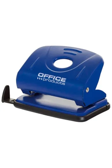 Office Products Dziurkacz dziurkuje do 25 kartek, metal, niebieski