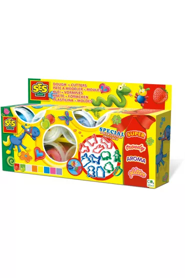 Ciastolina - Zestaw 8 kolor�w + 12 foremek Ses Creative