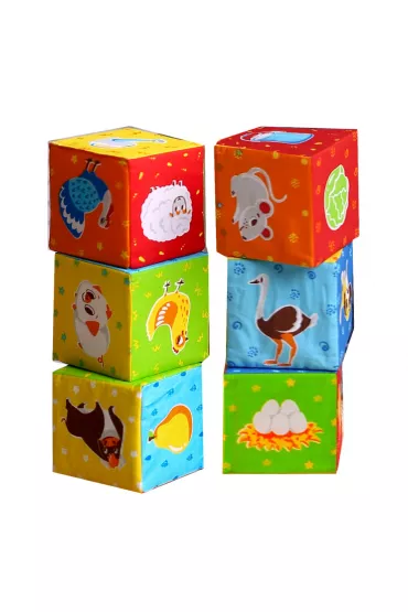 Mi�kkie kostki - zestaw klock�w MC090601-05 Maksik