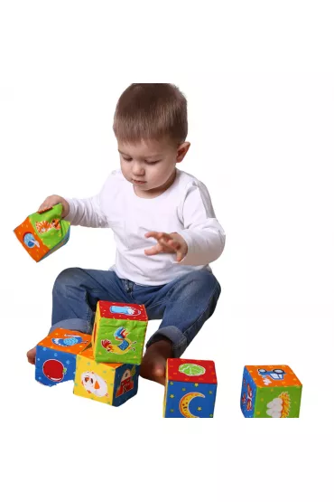 Mi�kkie kostki - zestaw klock�w MC090601-05 Maksik