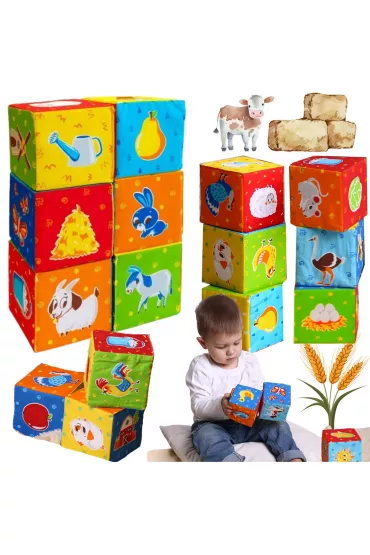 Mi�kkie kostki - zestaw klock�w MC090601-05 Maksik