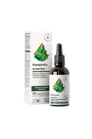 Aura Herbals Kompleks orzecha Wormwood natural complex Suplement diety w kroplach 50 ml