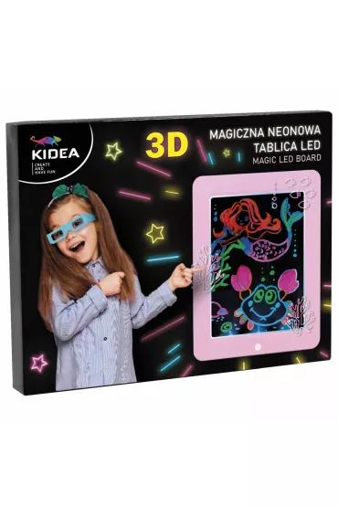 Magiczna neonowa tablica 3D led Kidea