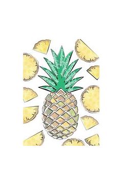 Karnet urodzinowy z ananasem
