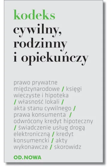 Kodeks cywilny, rodzinny, opieku�czy - folia - 02/2015 - Lech Krzy�anowski