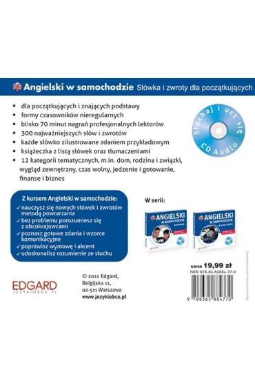 Audiobook Angielski w samochodzie. S��wka i zwroty dla pocz�tkuj�cych + CD - Anna Nakonieczna-Wi�cek