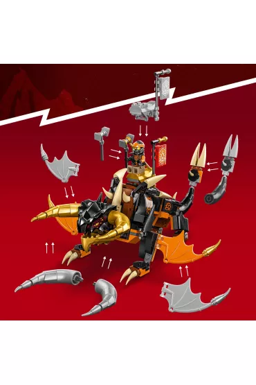 ※nishiさま専用 LEGO 71782 NINJAGO Smok Ziemi Cole'a EVO, Figurka Akcji do