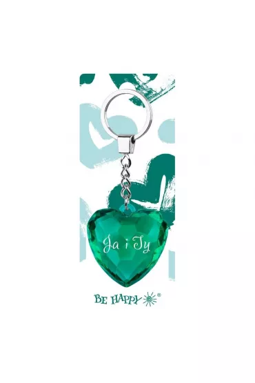 Be-Happy Gifts Brelok serce MIX Ja i Ty/ Kochana Babcia