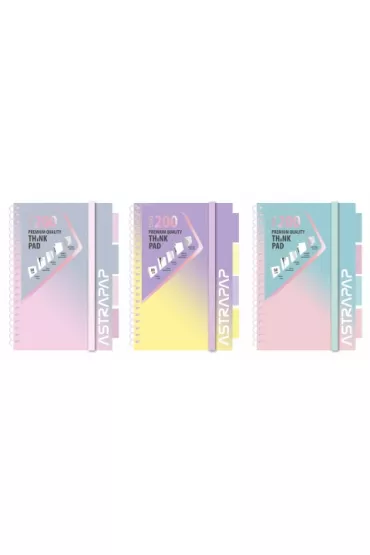 Astra Ko�ozeszyt A5 Ombre Pastel kratka 200 kartek