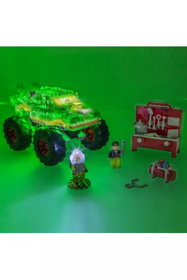Klocki. Laser Pegs. Green Monster