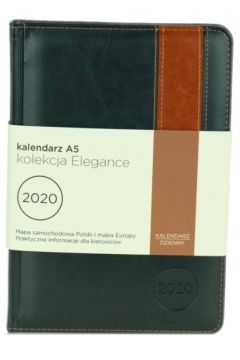 Astra Kalendarz A5 2020. Elegance grafit/jasny brz
