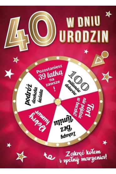 Armin Style Karnet Urodziny 40