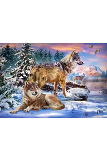 Puzzle 500 el. Wilcza kraina Castorland