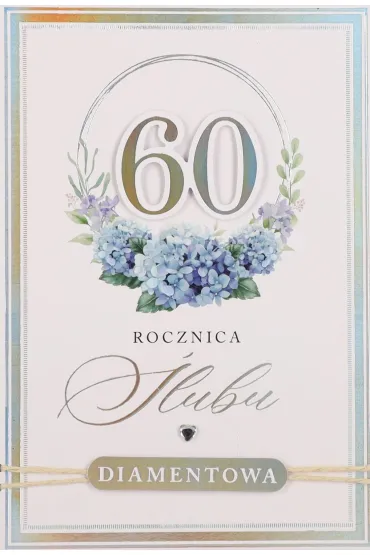 Karnet okazjonalny B6 z kopert� 60 Rocznica �lubu PAN DRAGON HM200-3411