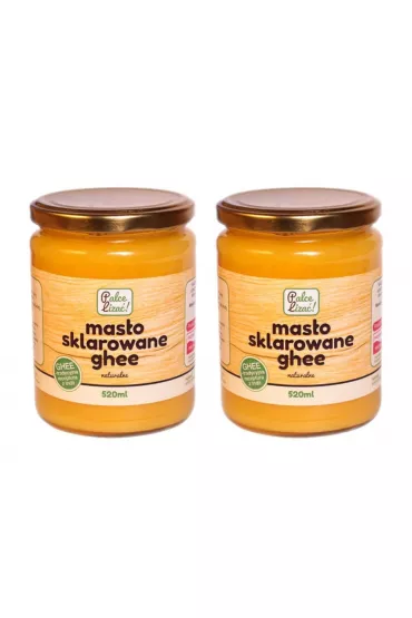 Palce liza Maso sklarowane ghee naturalne Zestaw 2 x 520 ml