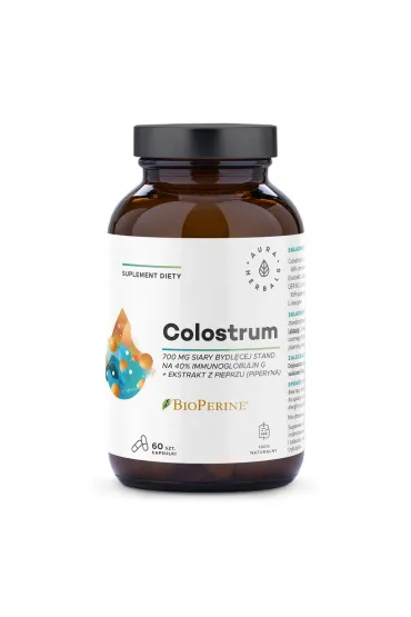 Aura Herbals Colostrum 700 mg + BioPerine® Suplement diety 60 kaps.
