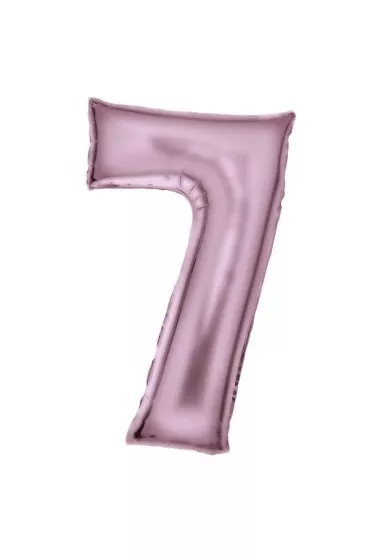 Amscan Balon foliowy cyfra 7 satynowa pastelowy r� 86cm